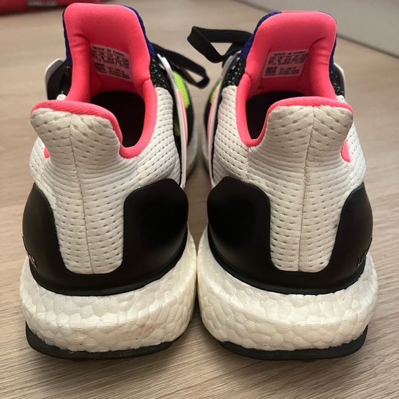 Adidas Ultra Boost Athletic Shoes in Blue, Yellow, and Black - Picture 6 of 6